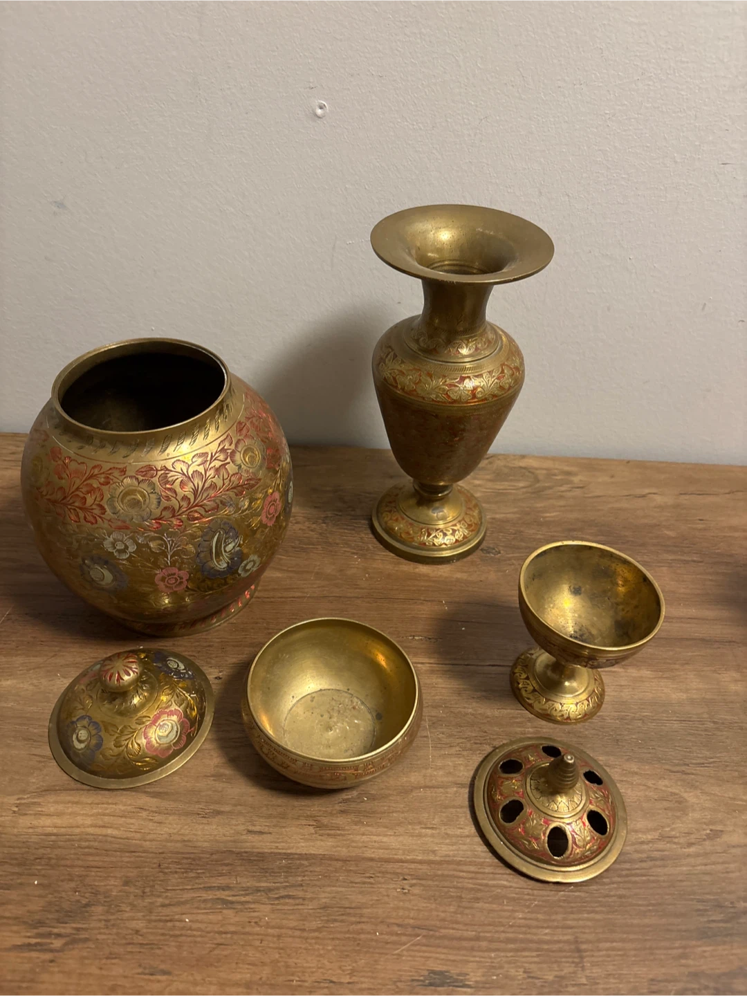 Vintage Brass Decorative Set - photo 5
