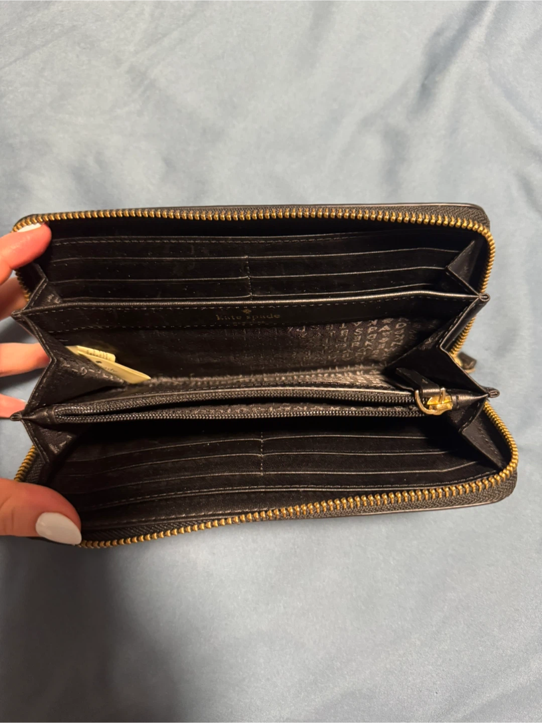 Kate Spade Black Leather Zip Around Wallet - photo 4