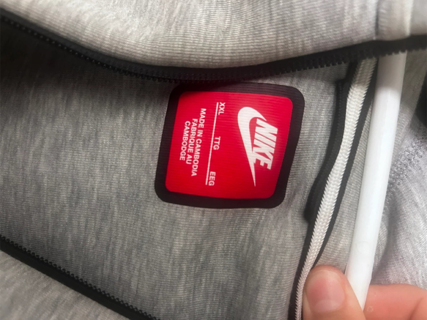Nike Tech Fleece Full-Zip Hoodie XXL Grey - photo 3