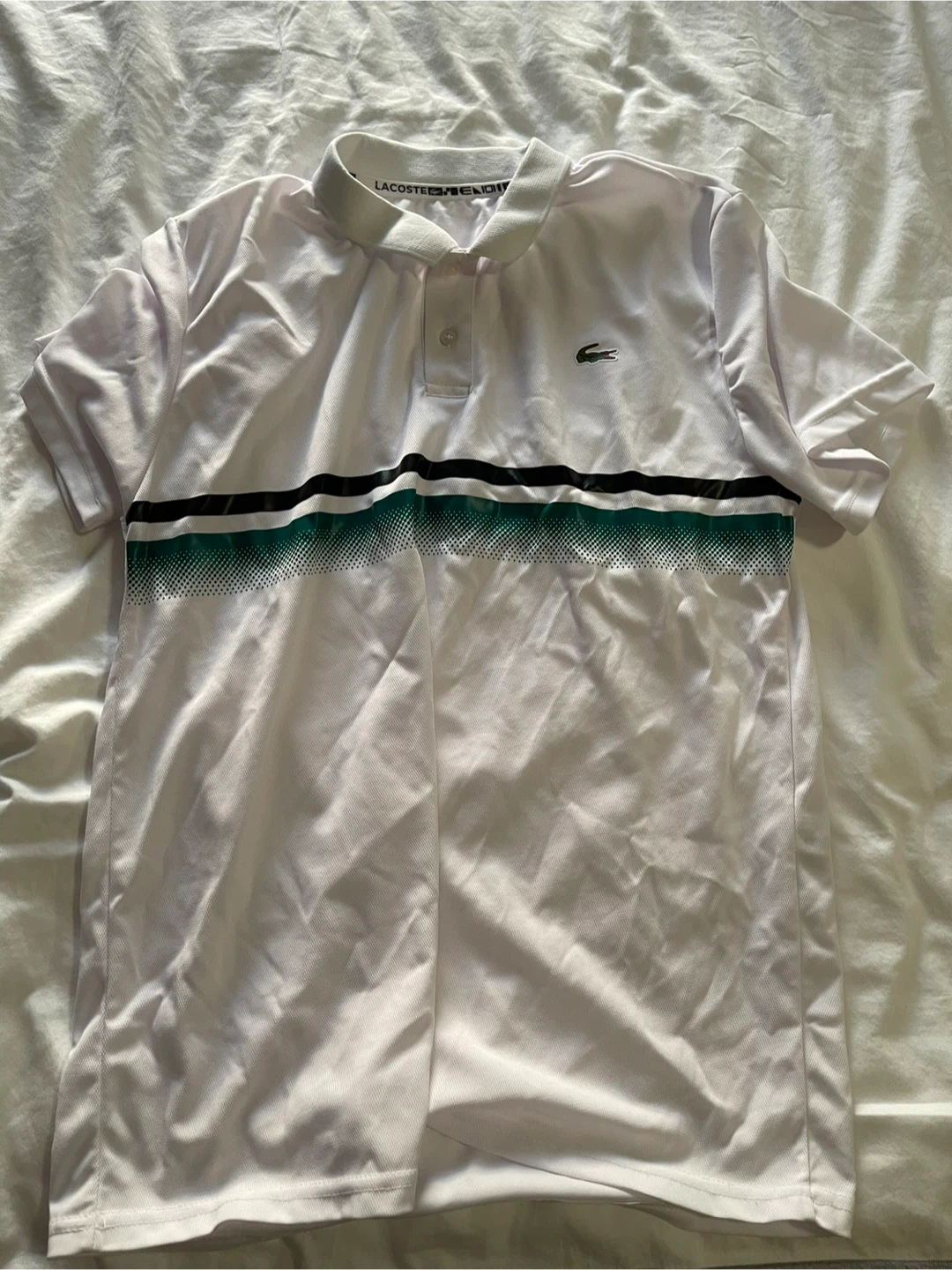 Roots Rugby Shirt - White/Green Stripe - XL/TG - photo 4