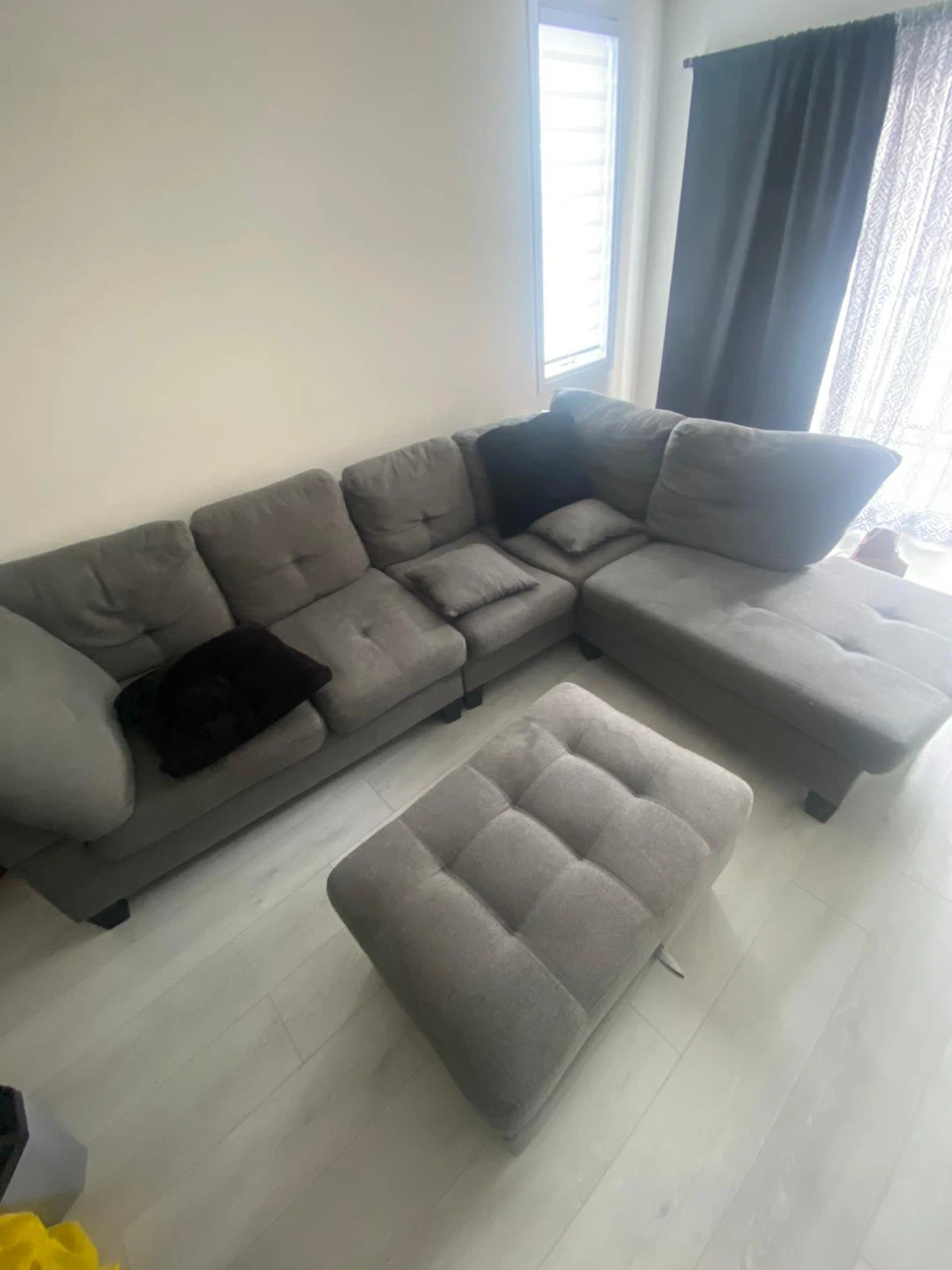 Gray Sectional Sofa - photo 3