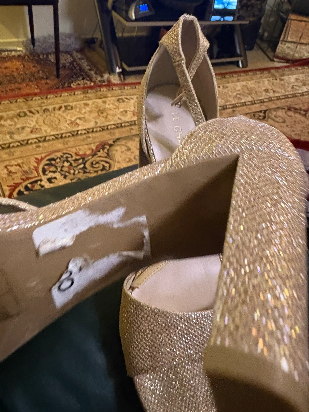 Le Château Glitter Heels - Gold - photo 2