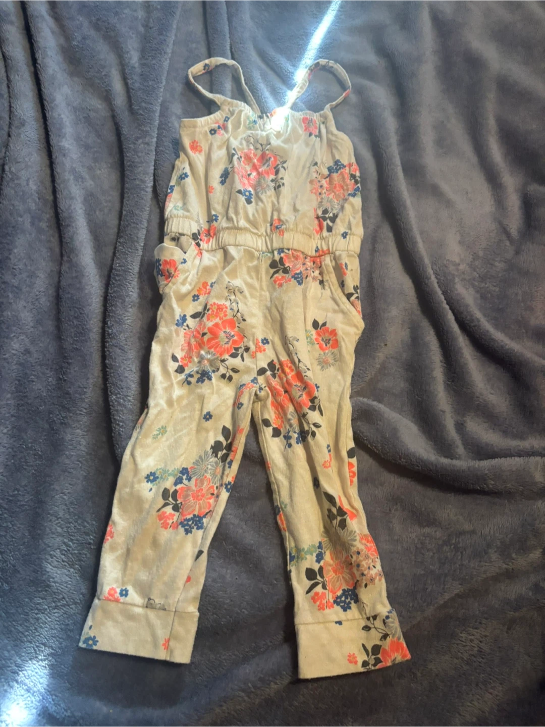 Old Navy Toddler Girl's Floral Jumpsuit 5T