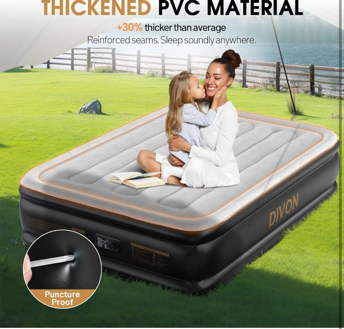 18” full size air mattress with built in pump - photo 5