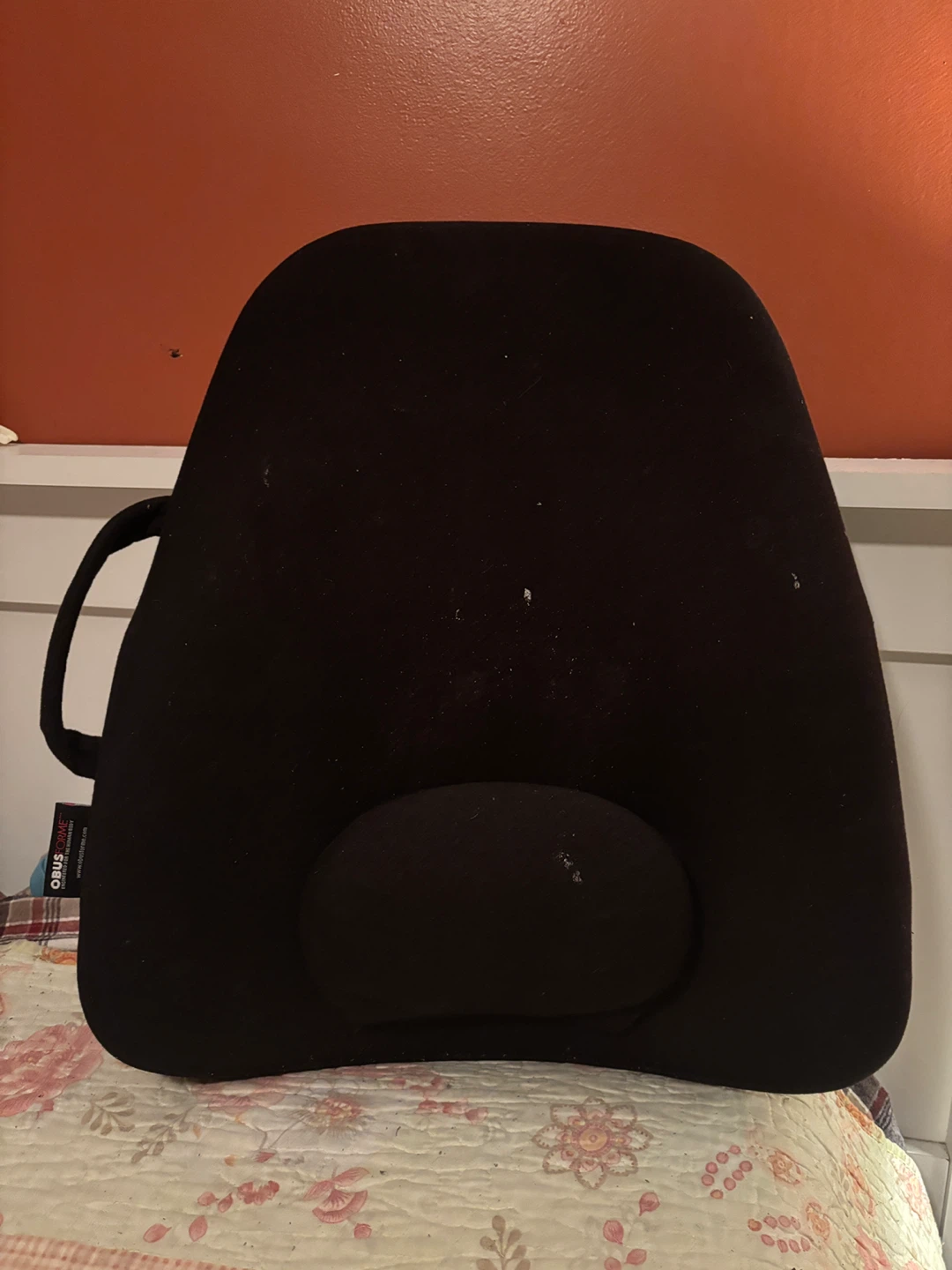 Obusforme Black Lumbar Support Cushion