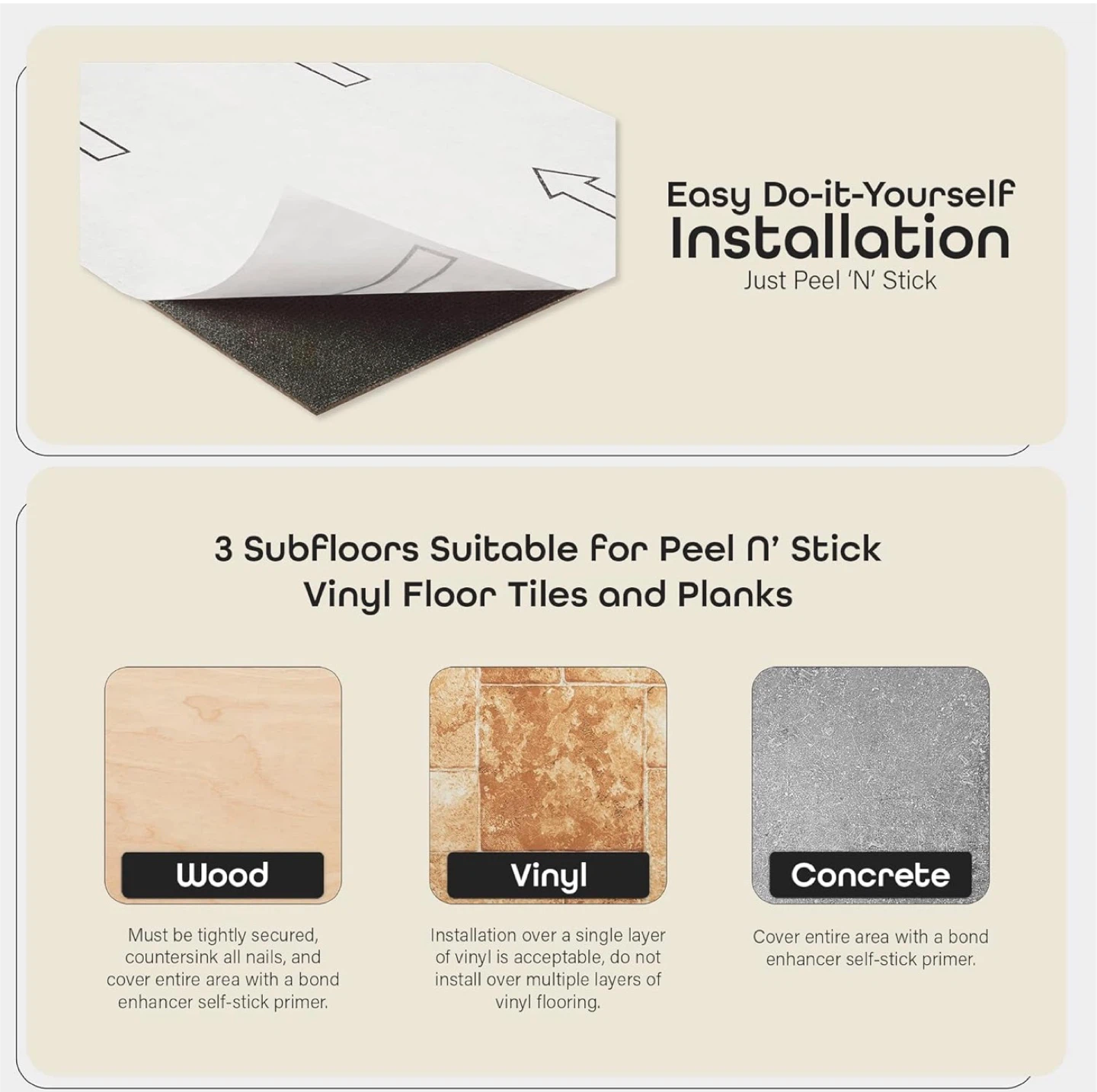 Tivoli Floor Tiles - Peel N' Stick Vinyl Wood Style. 45 tiles - photo 3