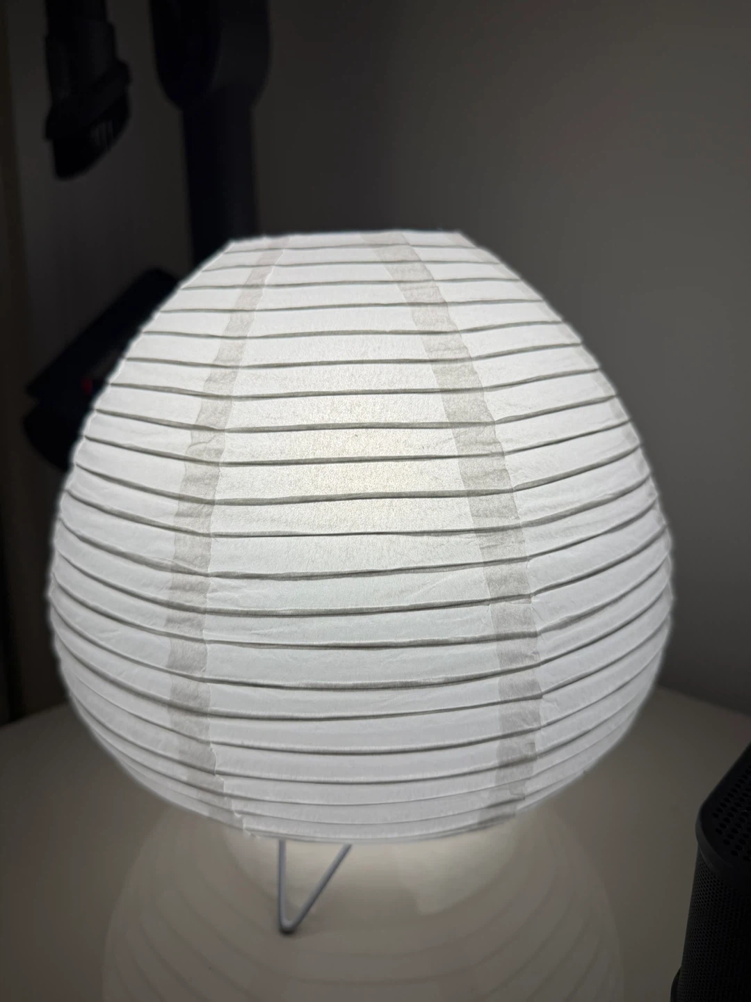 White Paper Lantern Table Lamp - photo 4