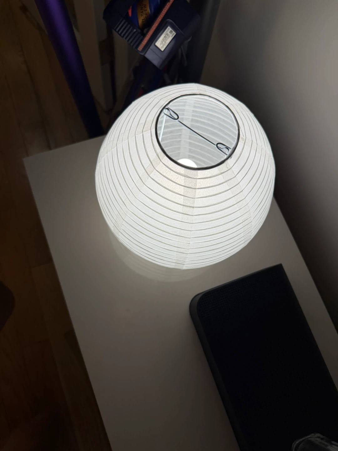 White Paper Lantern Table Lamp - photo 3