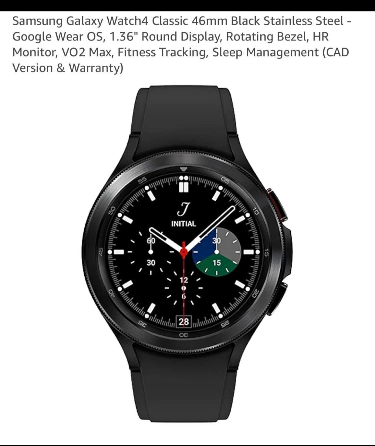 Samsung Galaxy Watch4 Classic 46mm Black