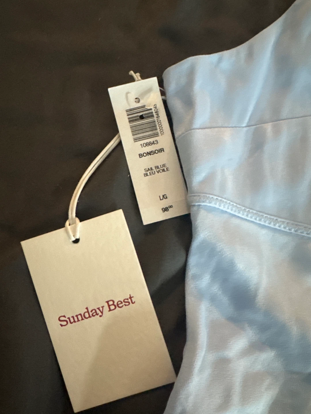 Sunday Best Bonsoir Slip Dress - Sail Blue - photo 4