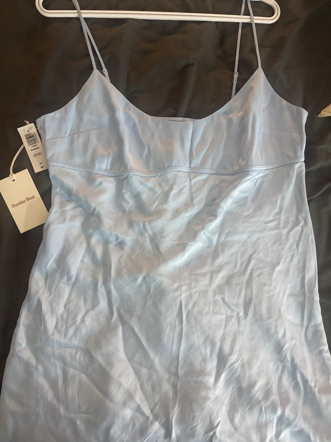 Sunday Best Bonsoir Slip Dress - Sail Blue - photo 3