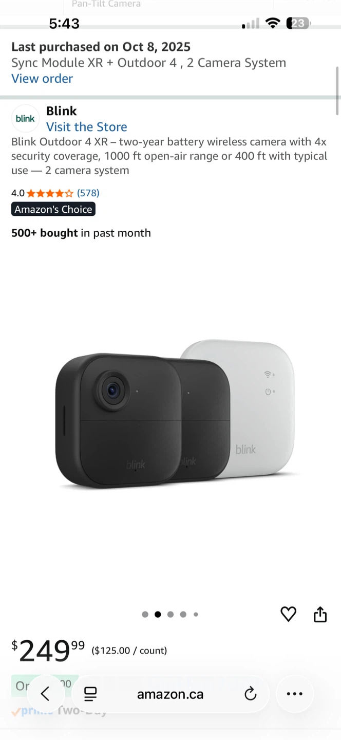 Blink Sync Module XR + Outdoor 4, 2 Camera System