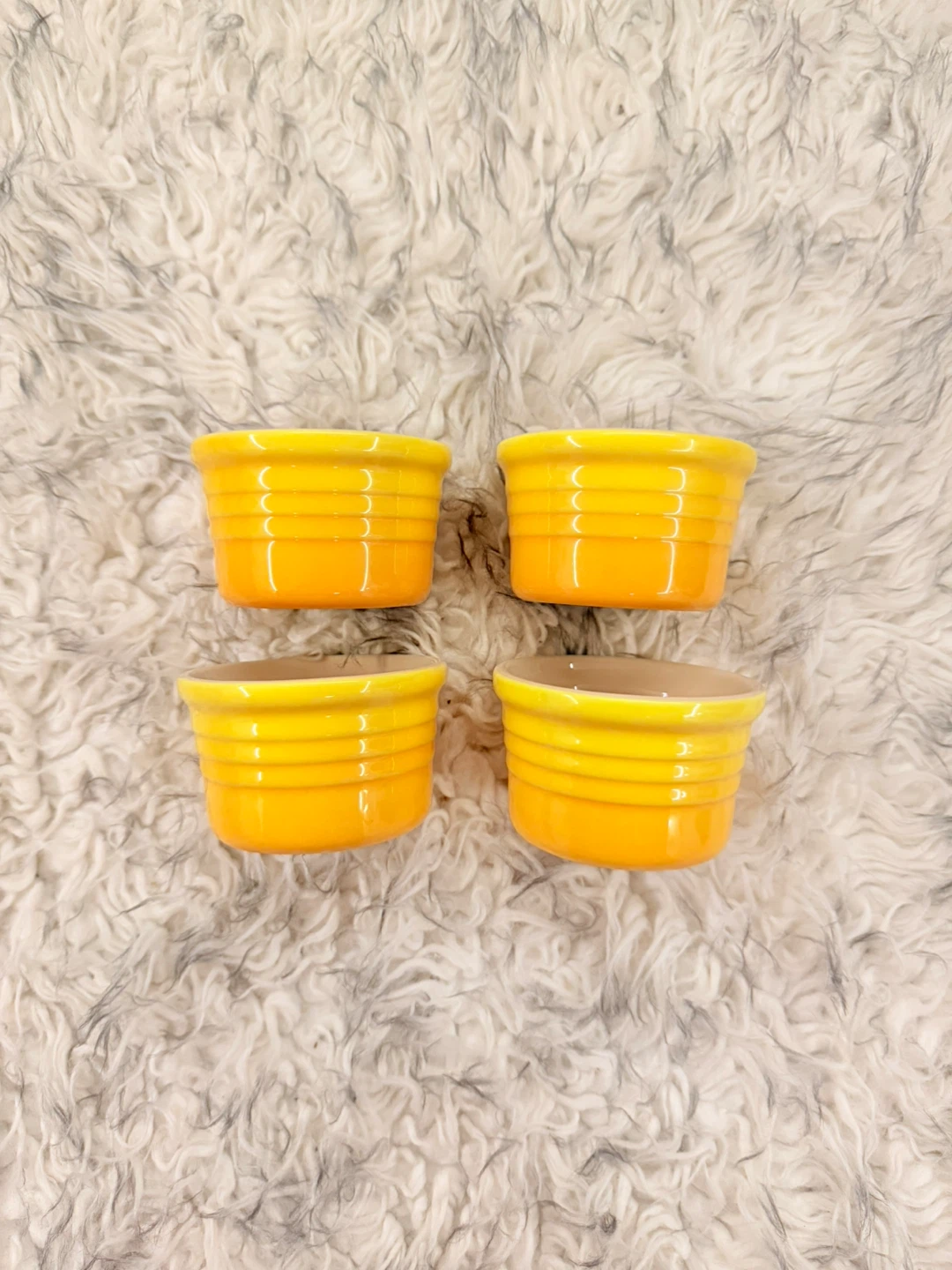 Le Creuset Stoneware 0.1L Set of 4 Mini Ramekins - Nectar