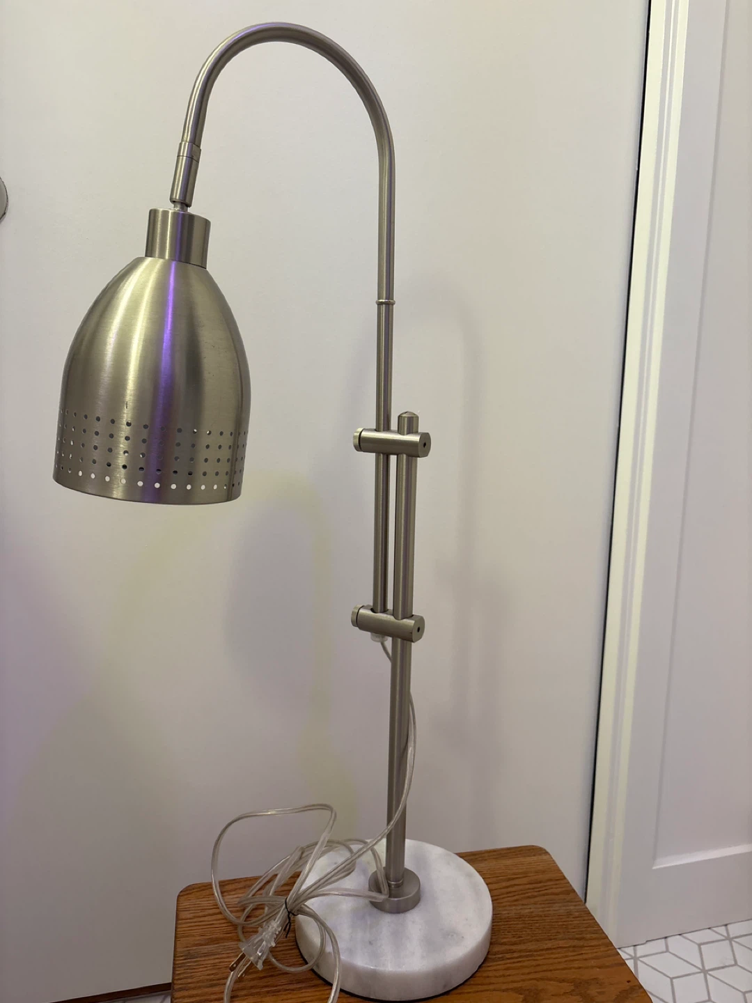 Adjustable Desk Lamp - Brushed Nickel Finish - photo 2