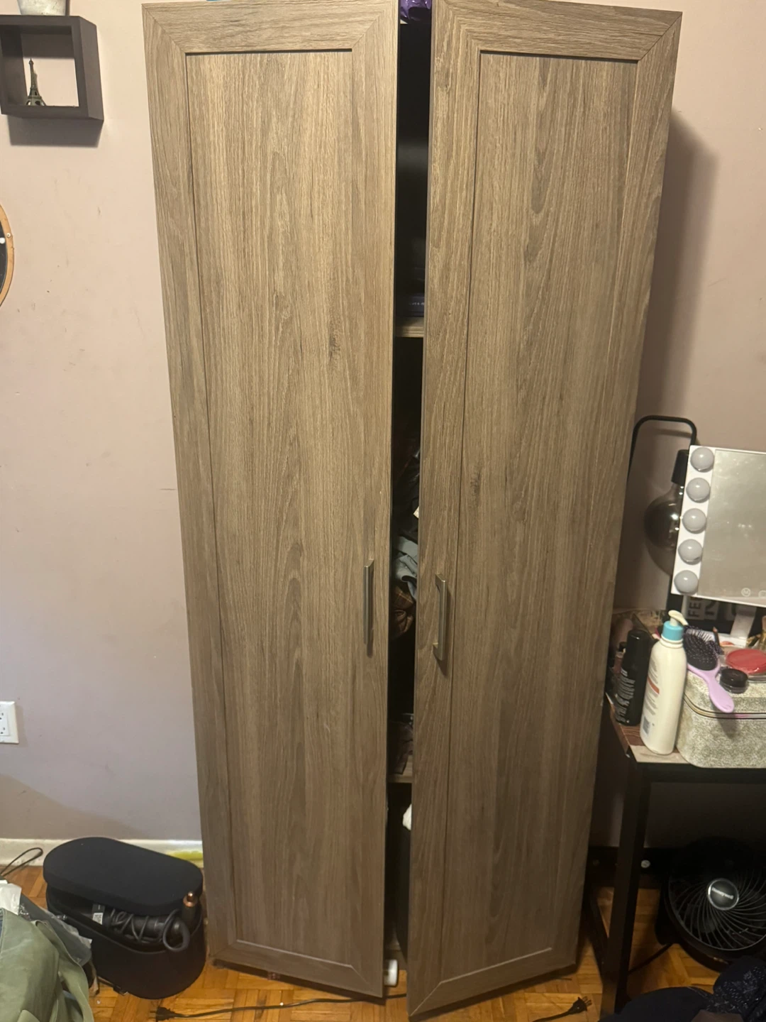 Tall Wooden Wardrobe