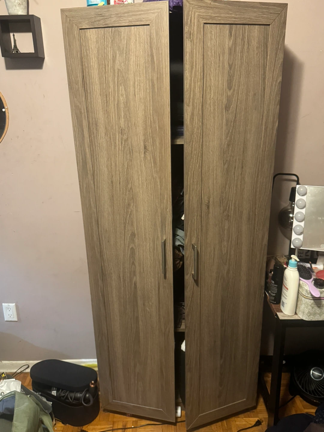 Tall Wooden Wardrobe - photo 3