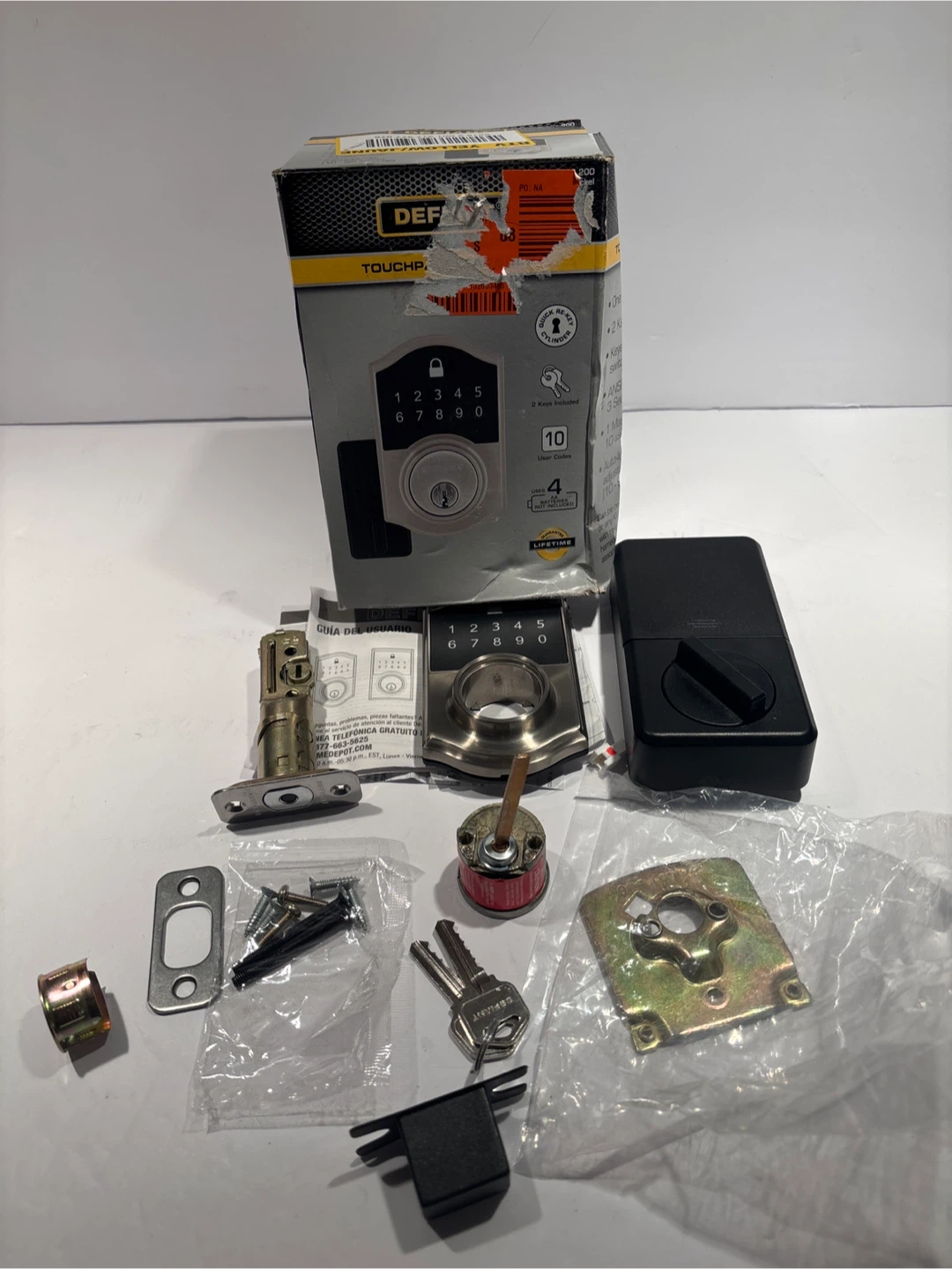 Defiant Satin Nickel Touchpad Deadbolt