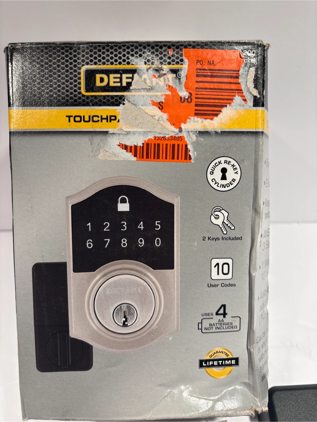 Defiant Satin Nickel Touchpad Deadbolt - photo 4