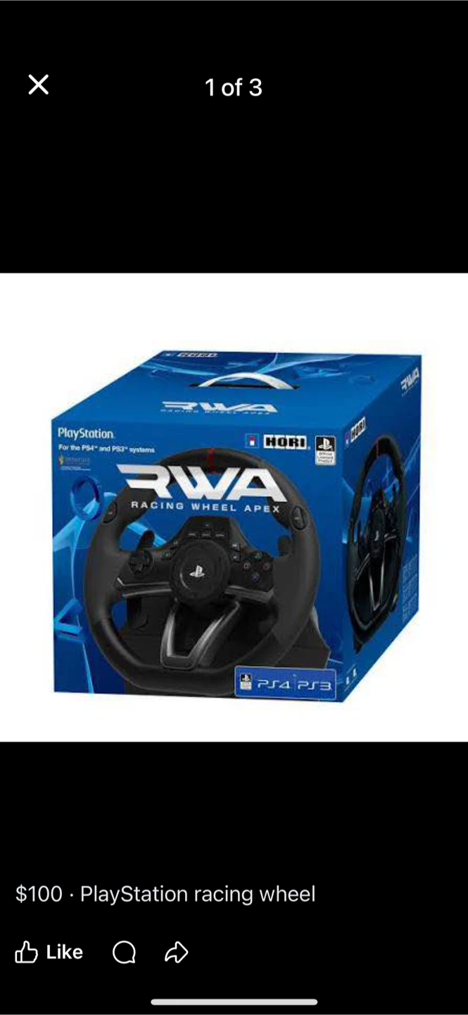 HORI RWA Racing Wheel Apex for PlayStation 4/3