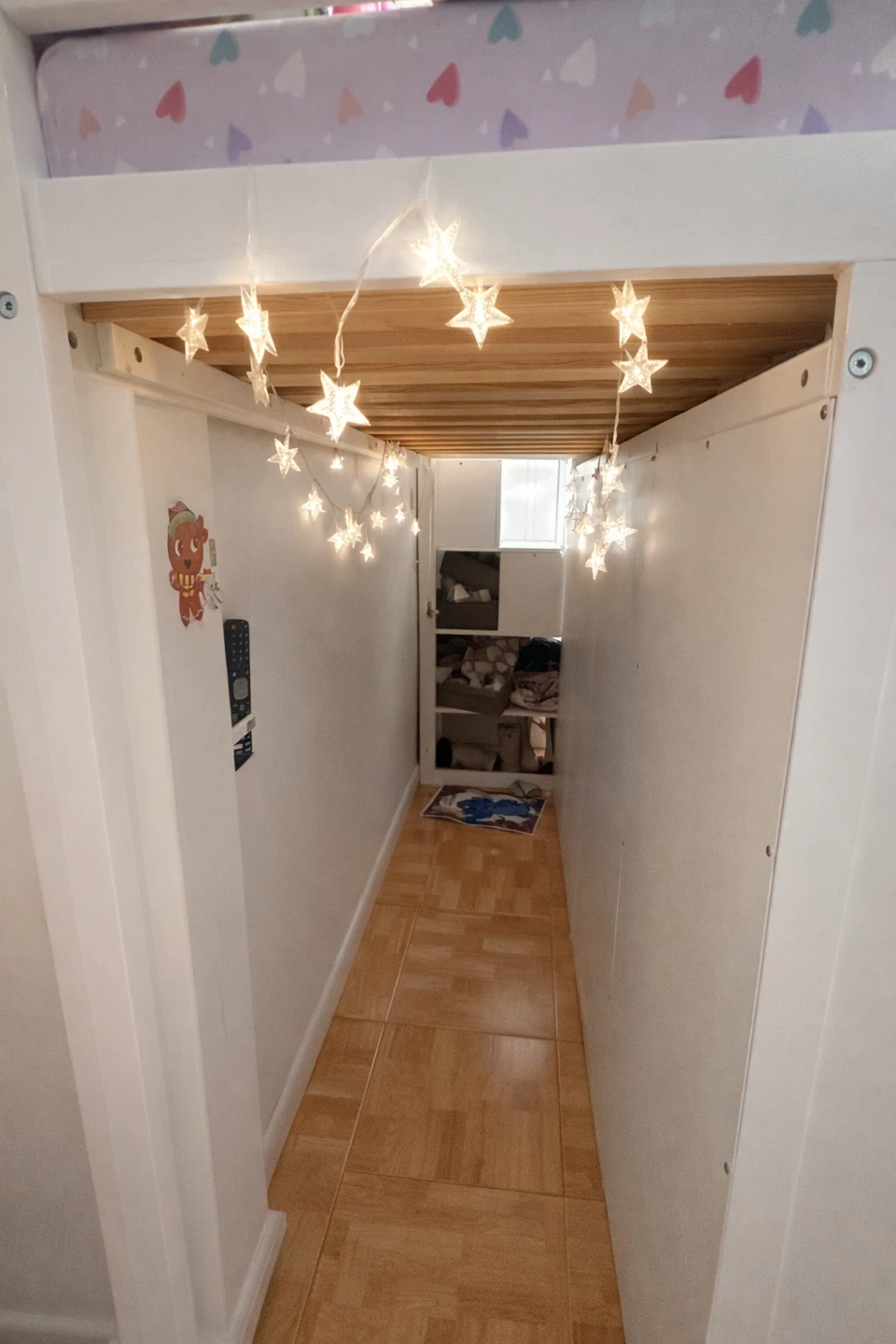 White Twin Loft Bed with Storage and Stairs - photo 3