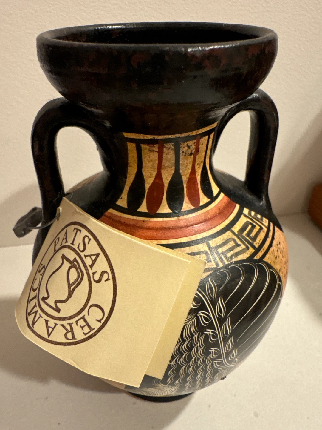 Patsas Ceramics Hand Made Greek Amphora Vase - photo 2