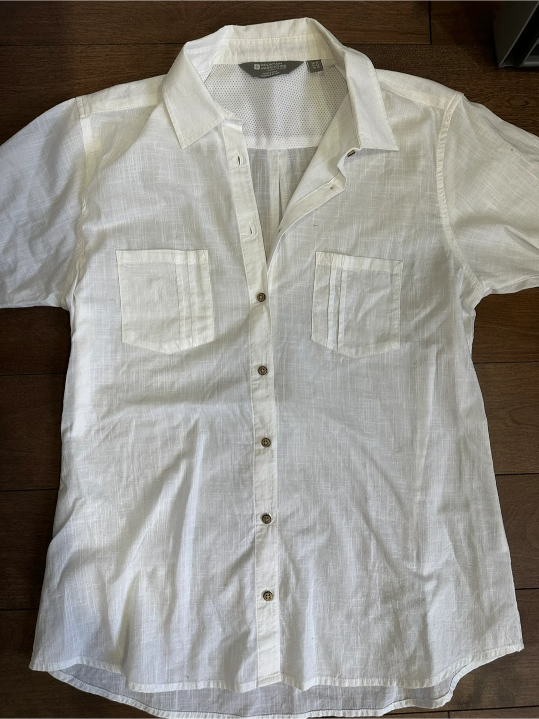 Mountain Warehouse White Short Sleeve Button-Up Shirt