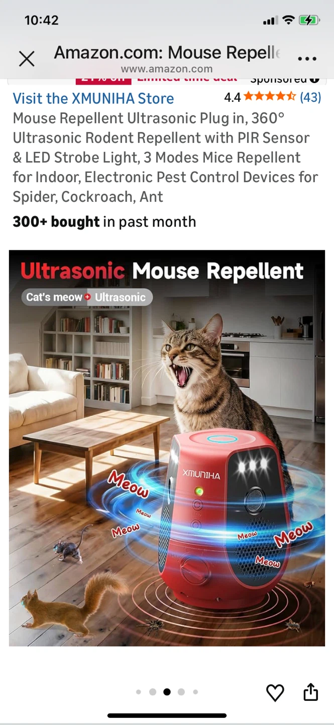 Xmuniha Ultrasonic Mouse Repellent - photo 4