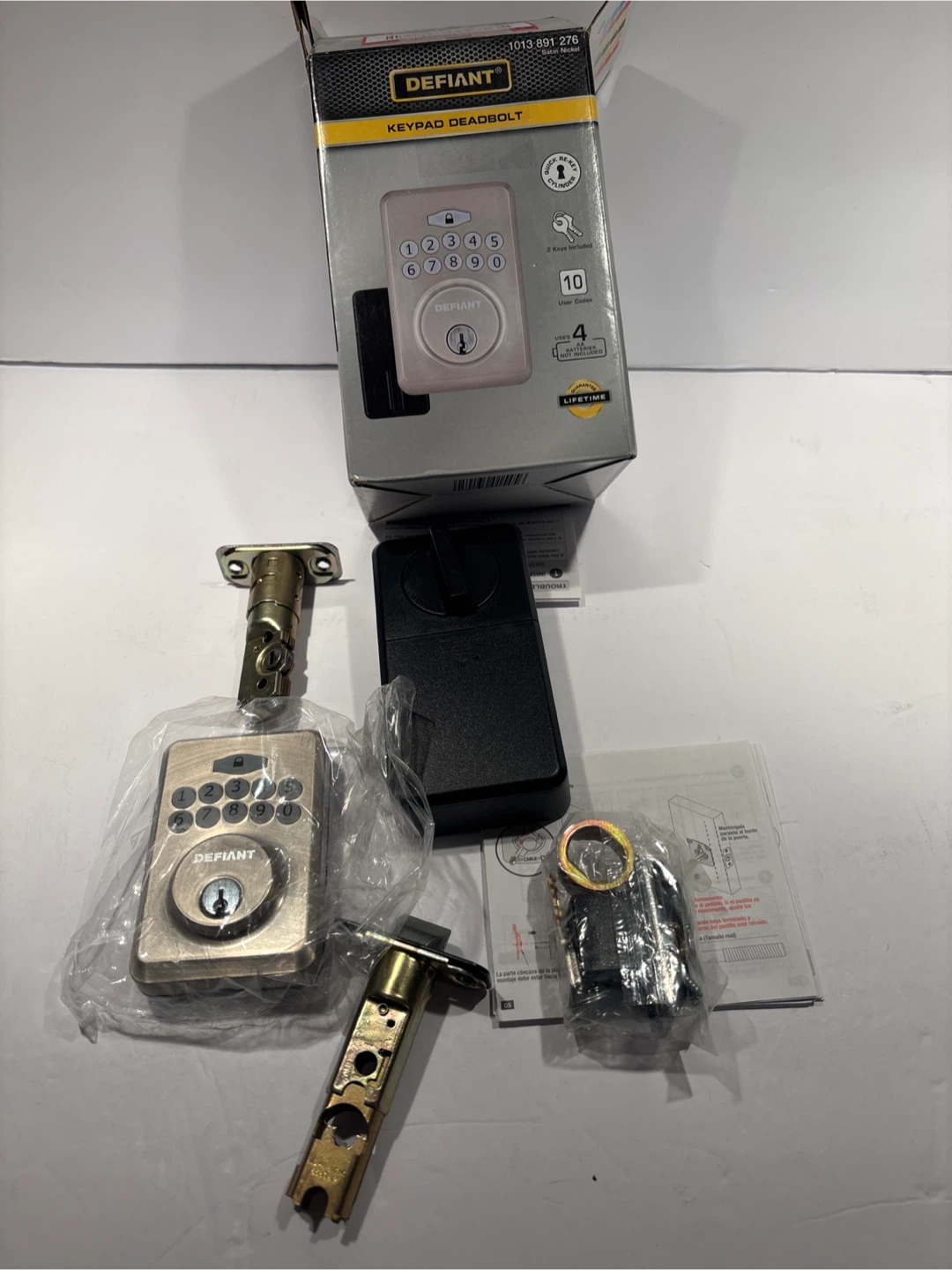 Defiant Keypad Deadbolt Satin Nickel