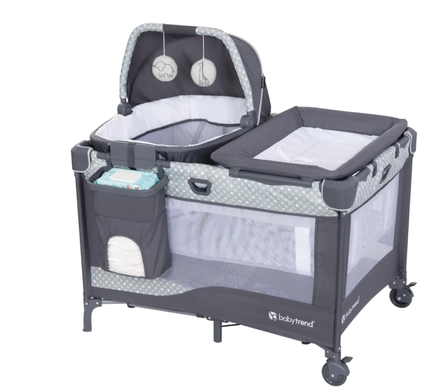Baby Trend Deluxe 2-in-1 Portable Playard with Bassinet