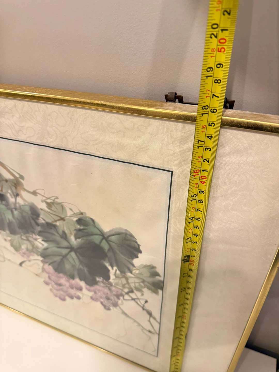 Framed Bird and Grapevine Art - photo 4