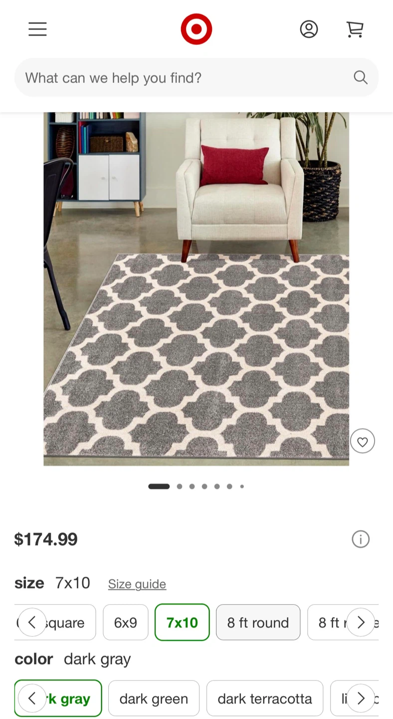 Unique Loom Trellis Collection Area Rug 7x10 - photo 4