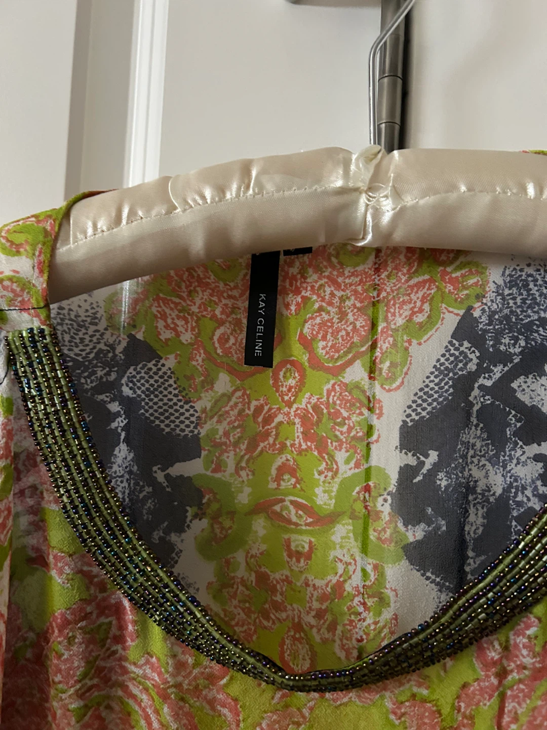 KAY CELINE Beaded Cold Shoulder Tunic Top - photo 2