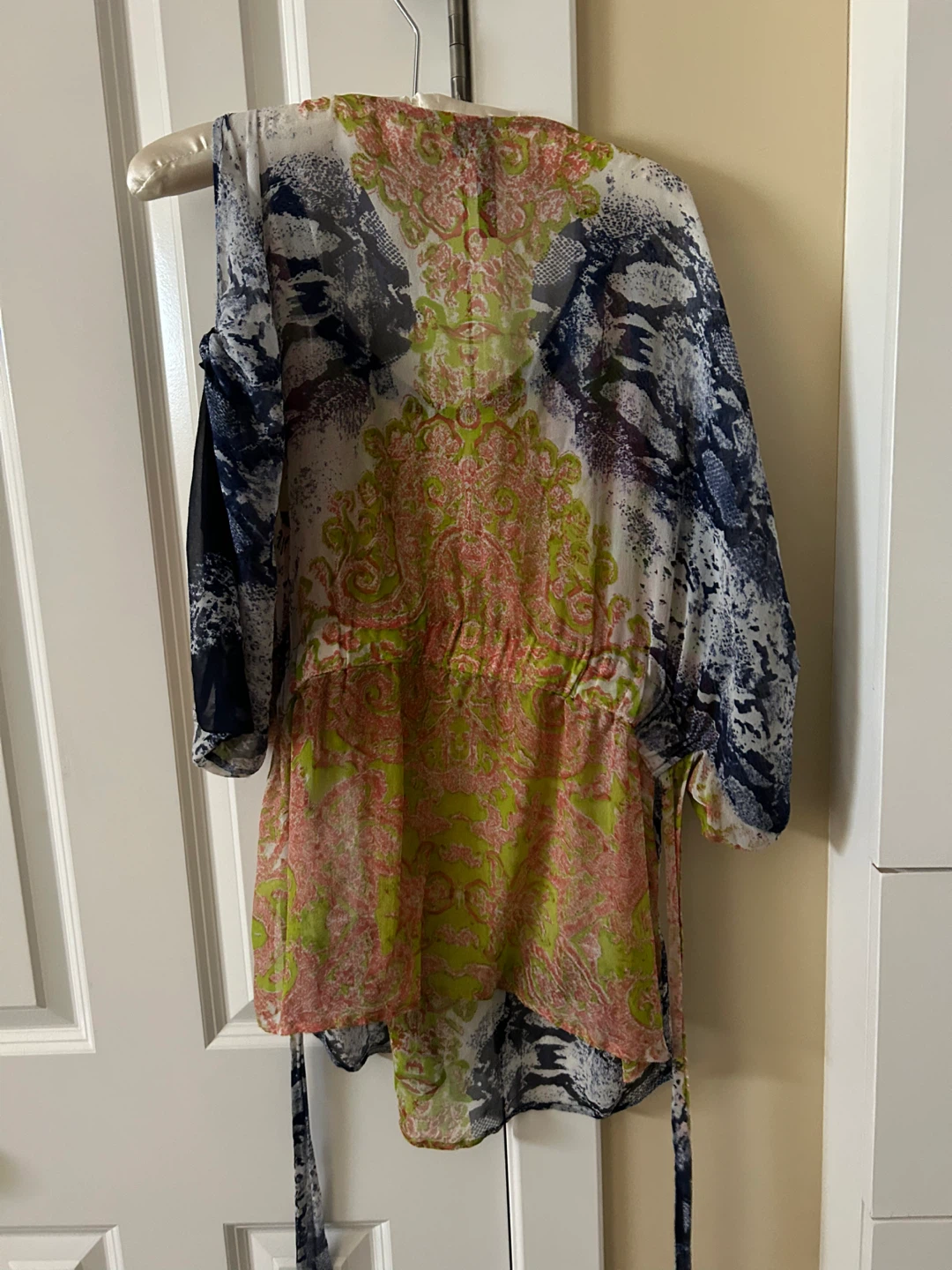 KAY CELINE Beaded Cold Shoulder Tunic Top - photo 3
