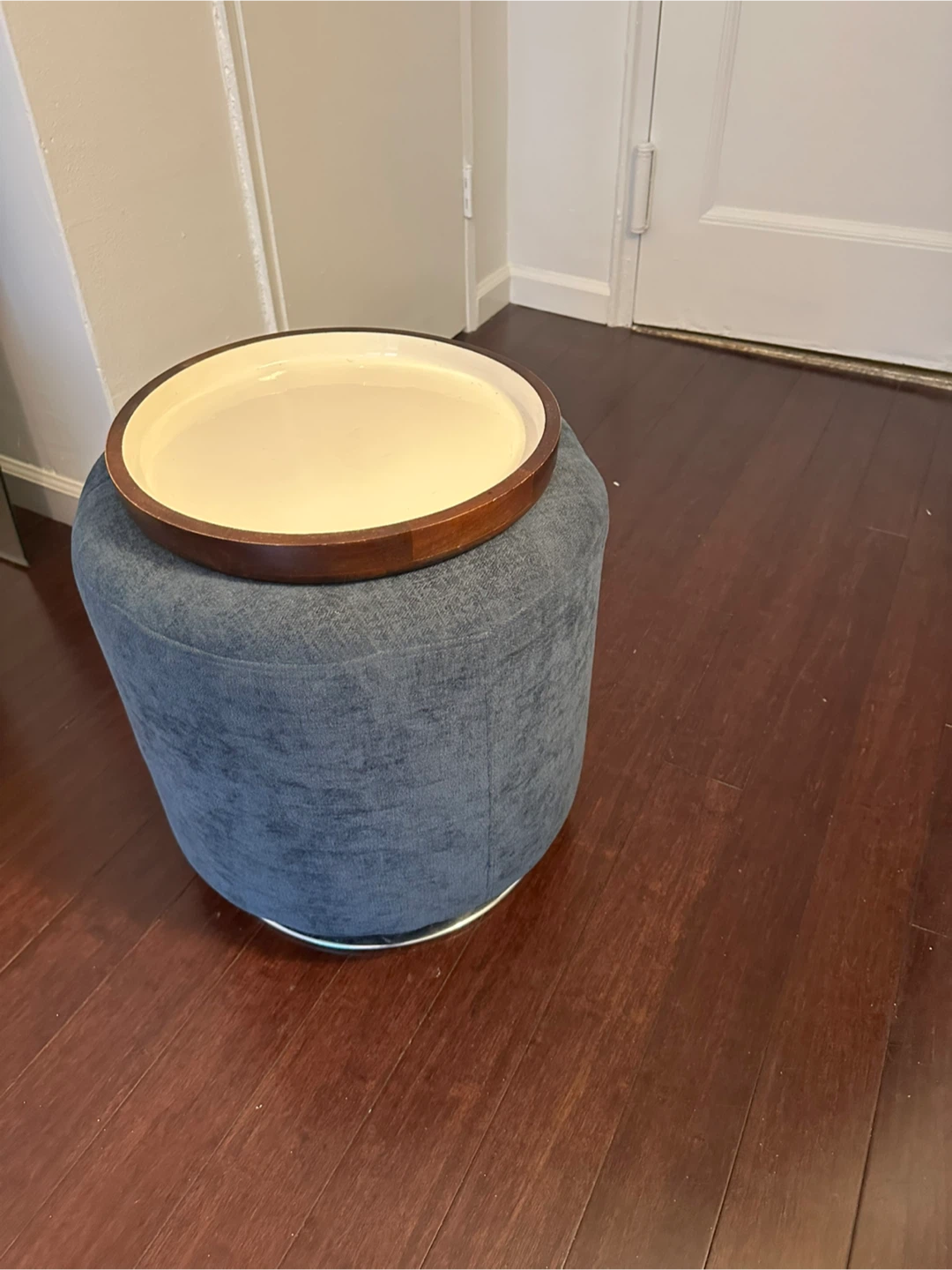 Tufted Round Ottoman Footstool - photo 2