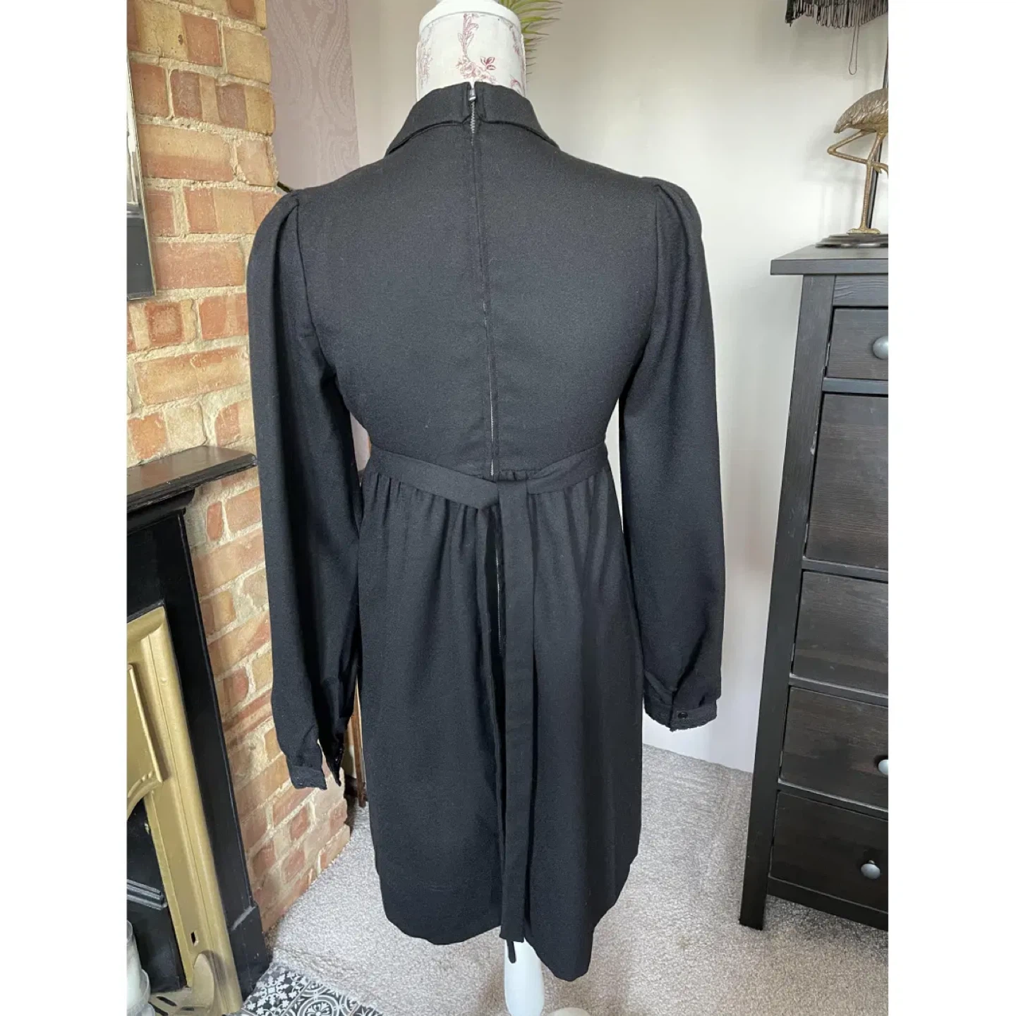 See by Chloe-Black Peter Pan Collar Dress with Belt tie - photo 2