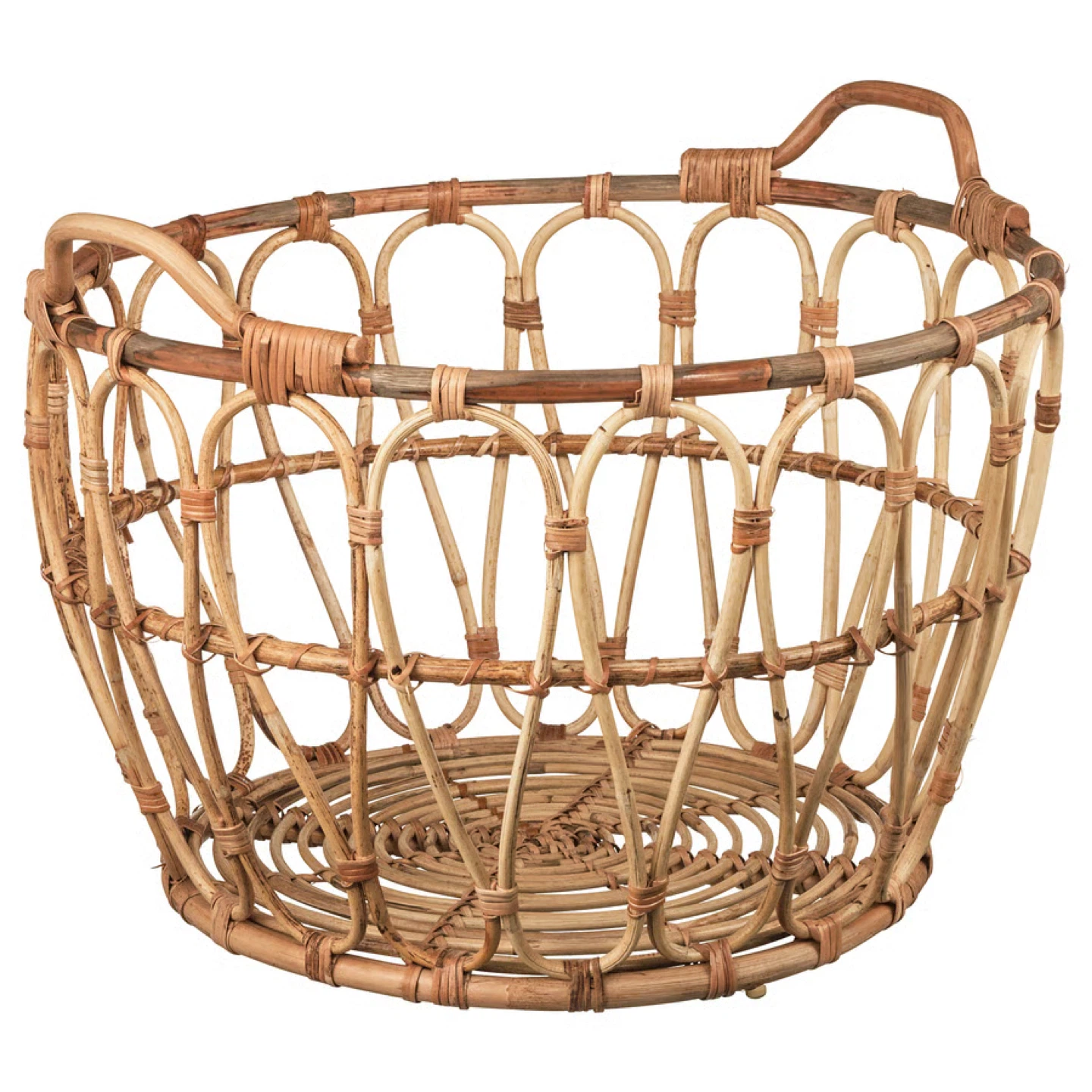 IKEA SNIDAD Woven Rattan Basket with Handles - photo 2