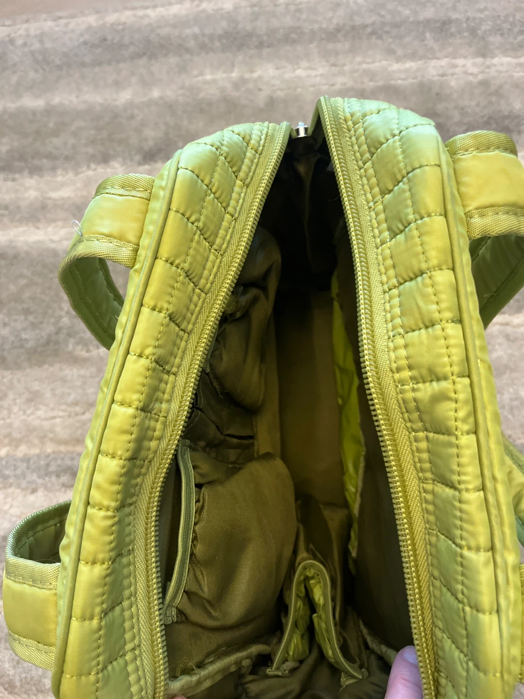 Lug Electric Lime Quilted Tote Bag mini - photo 4