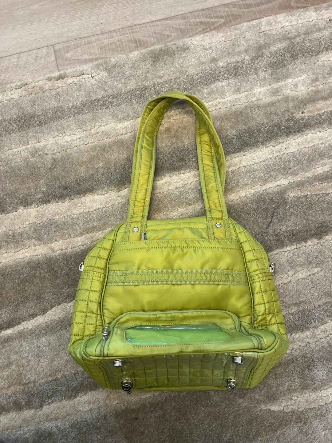 Lug Electric Lime Quilted Tote Bag mini - photo 2
