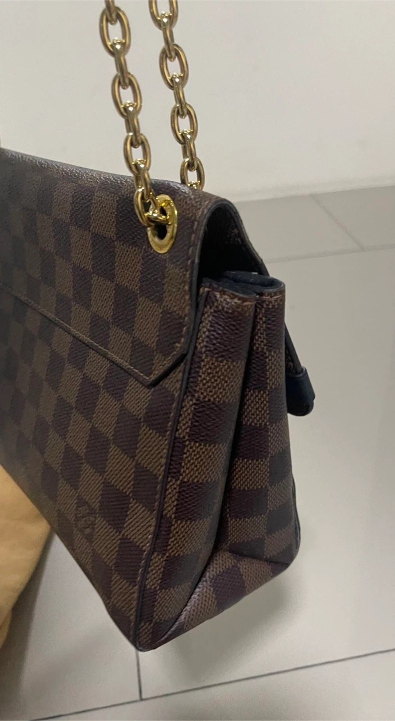 Authentic Louis Vuitton Damier Ebene Canvas Shoulder Bag - photo 4