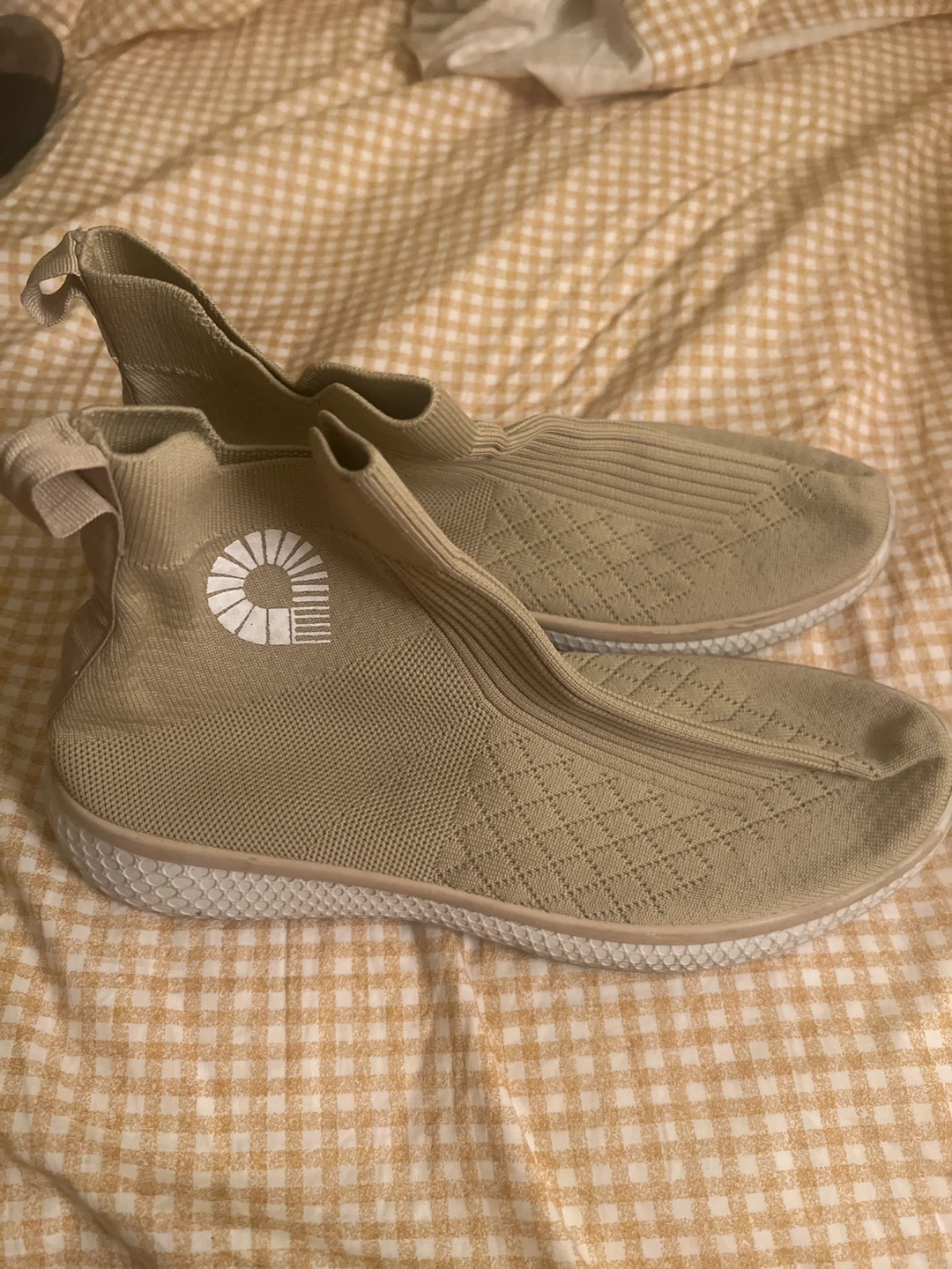 Akabami Knit Slip-On Sneakers - Beige - photo 2