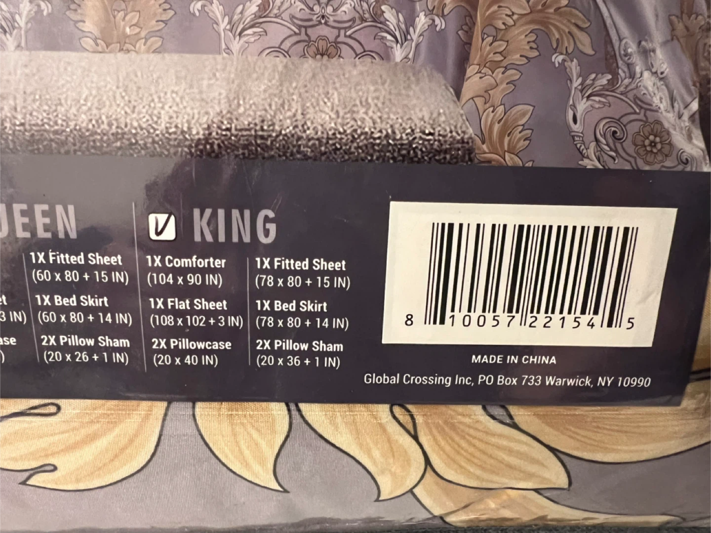 Madison Luxury Home King 8 Piece Complete Bedding Ensemble - photo 2