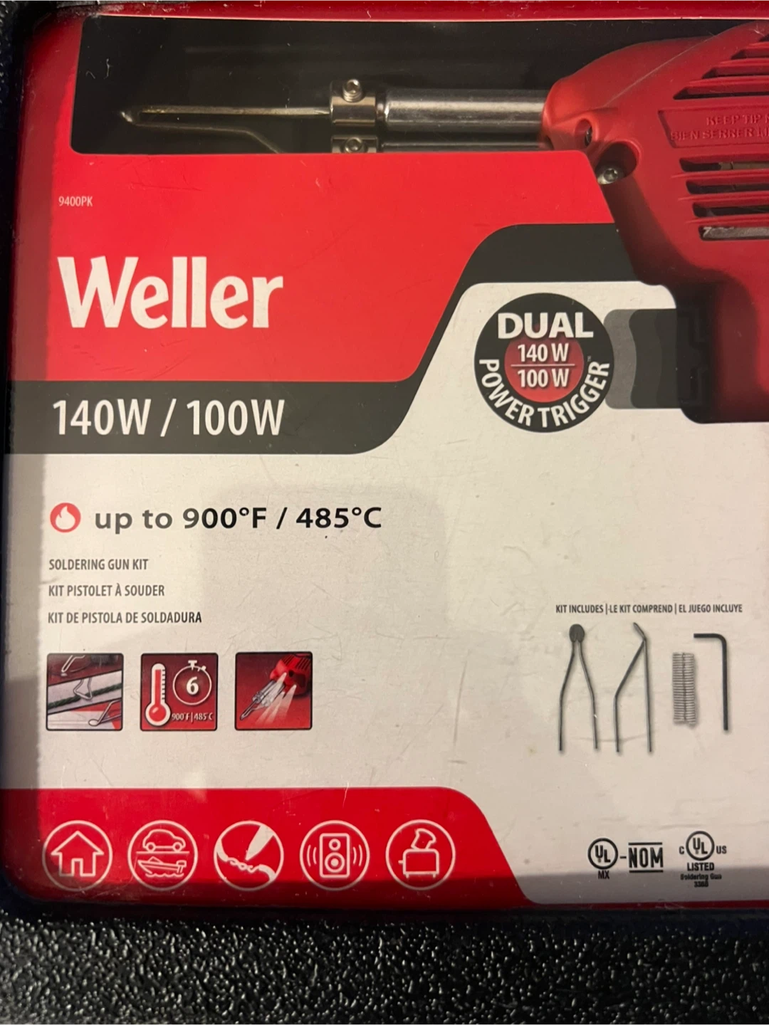 Weller 140W/100W Dual Power Soldering Gun Kit - photo 2