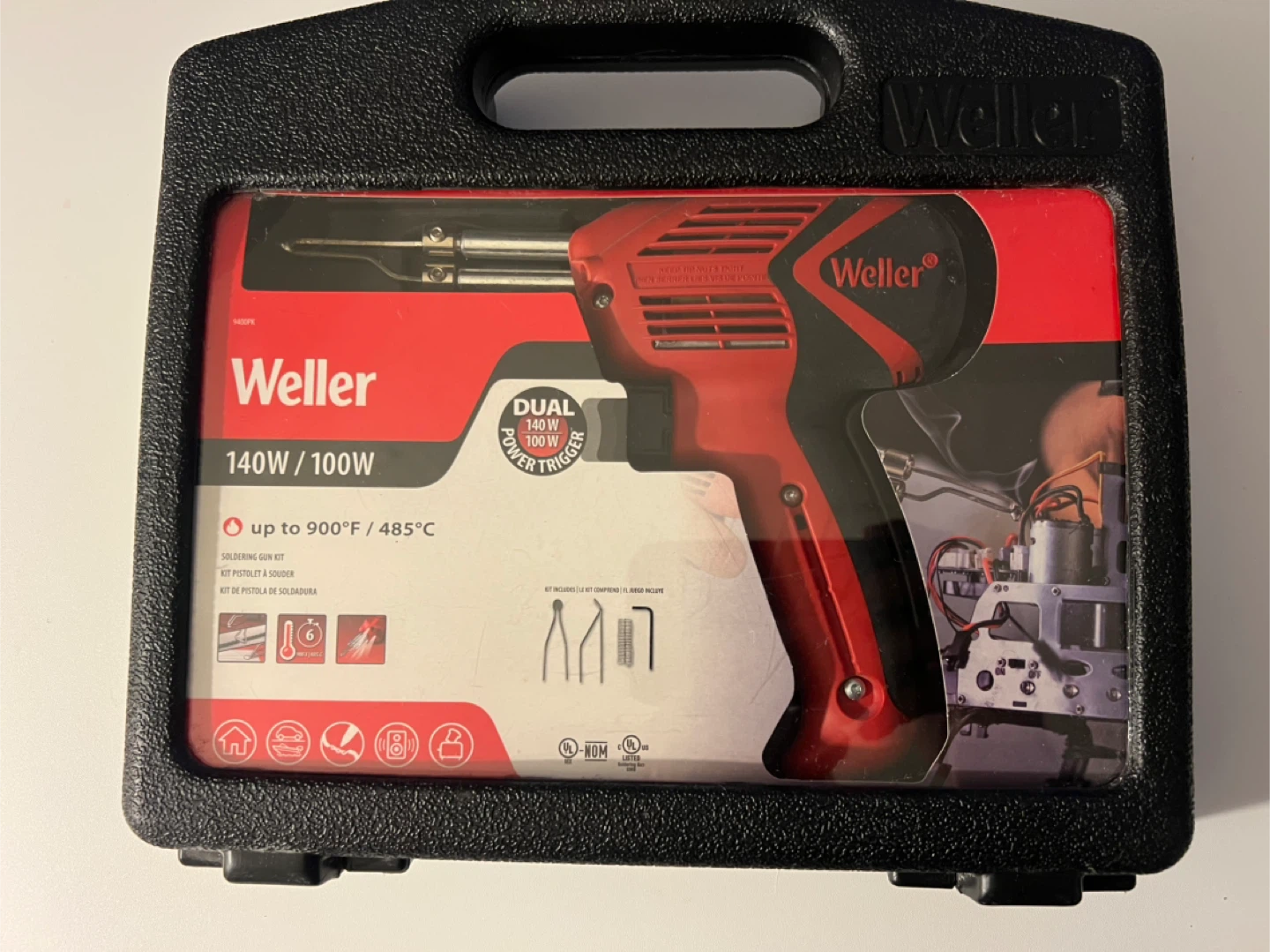 Weller 140W/100W Dual Power Soldering Gun Kit