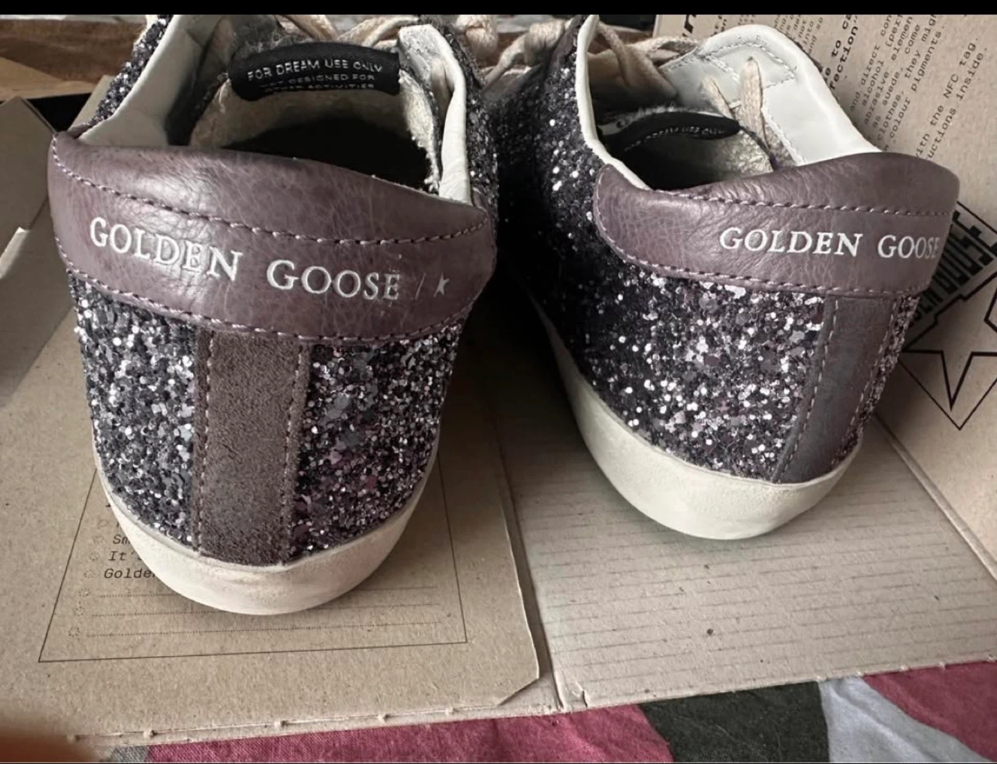 Golden Goose Super-Star Glitter Sneakers - photo 3