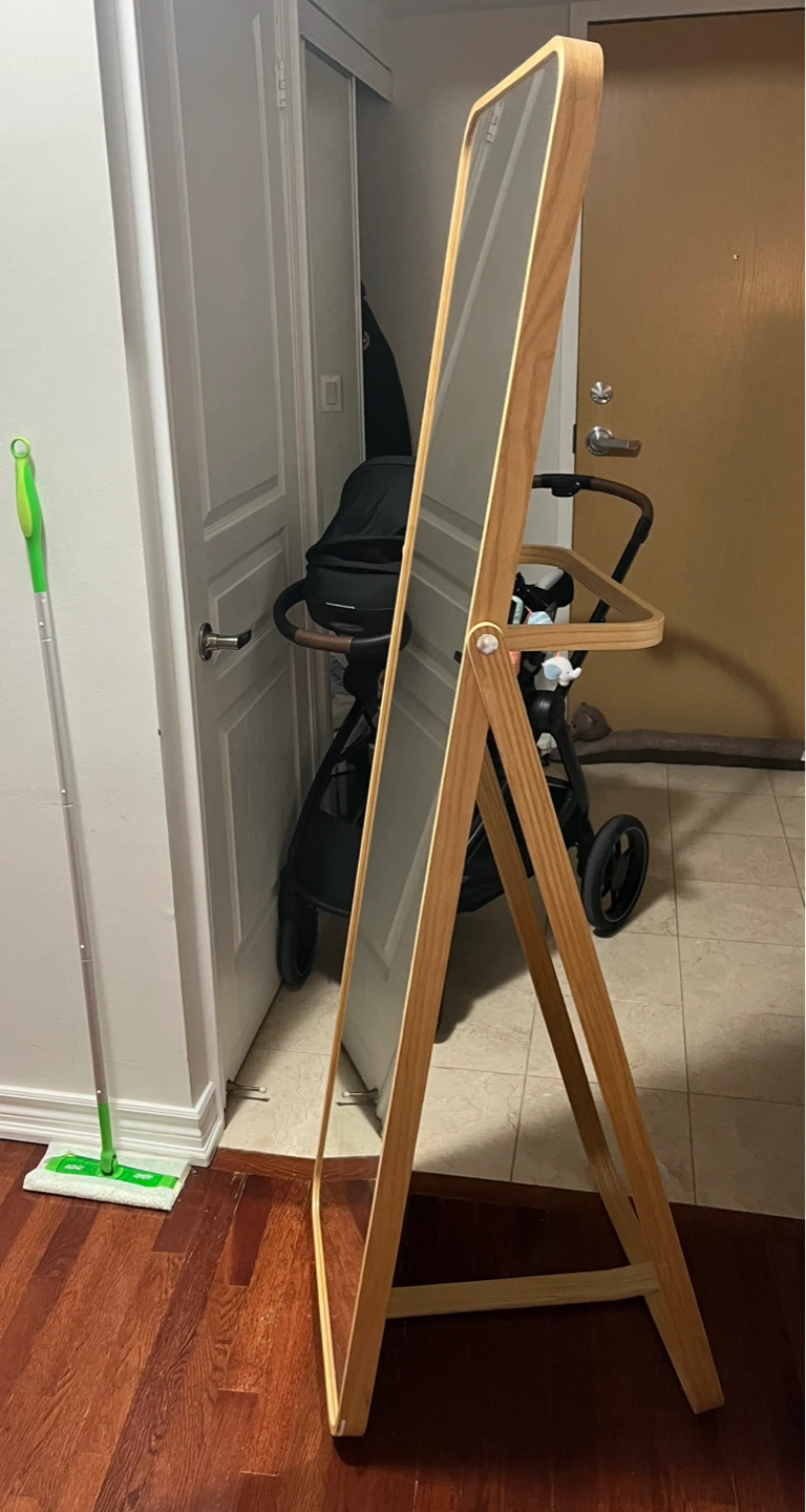 IKEA IKORNRES Standing Mirror, Ash - photo 4