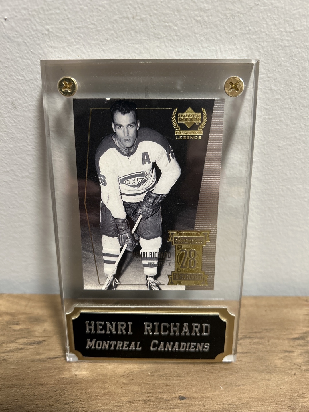 Henri Richard Montreal Canadiens Hockey Card Display - photo 4