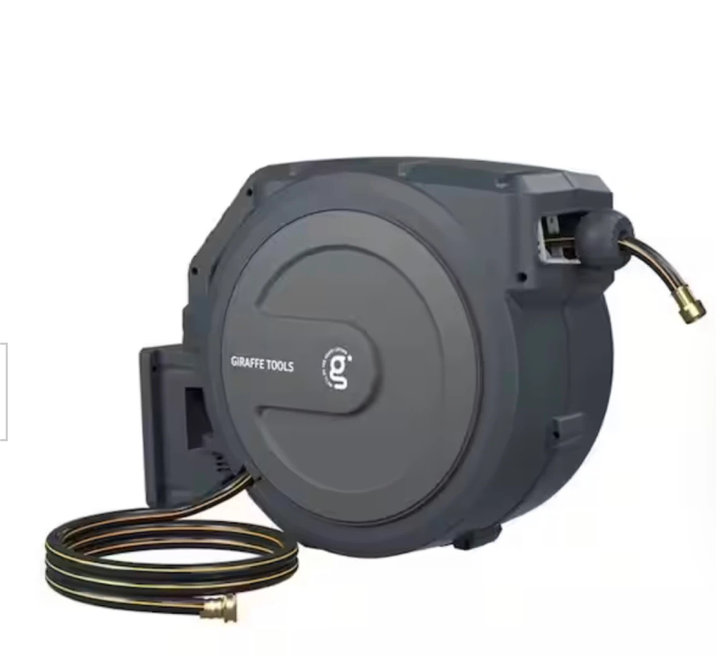 Giraffe Tools Retractable Hose Reel with 1/2" 130ft Water Hose - photo 2