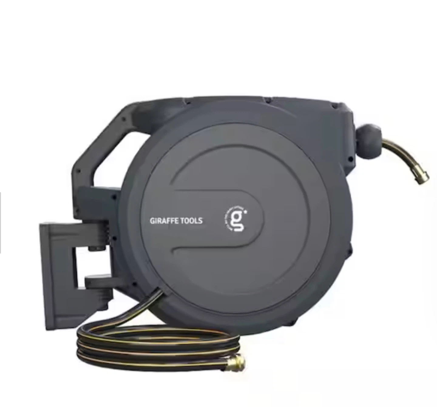 Giraffe Tools Retractable Hose Reel with 1/2" 130ft Water Hose - photo 4