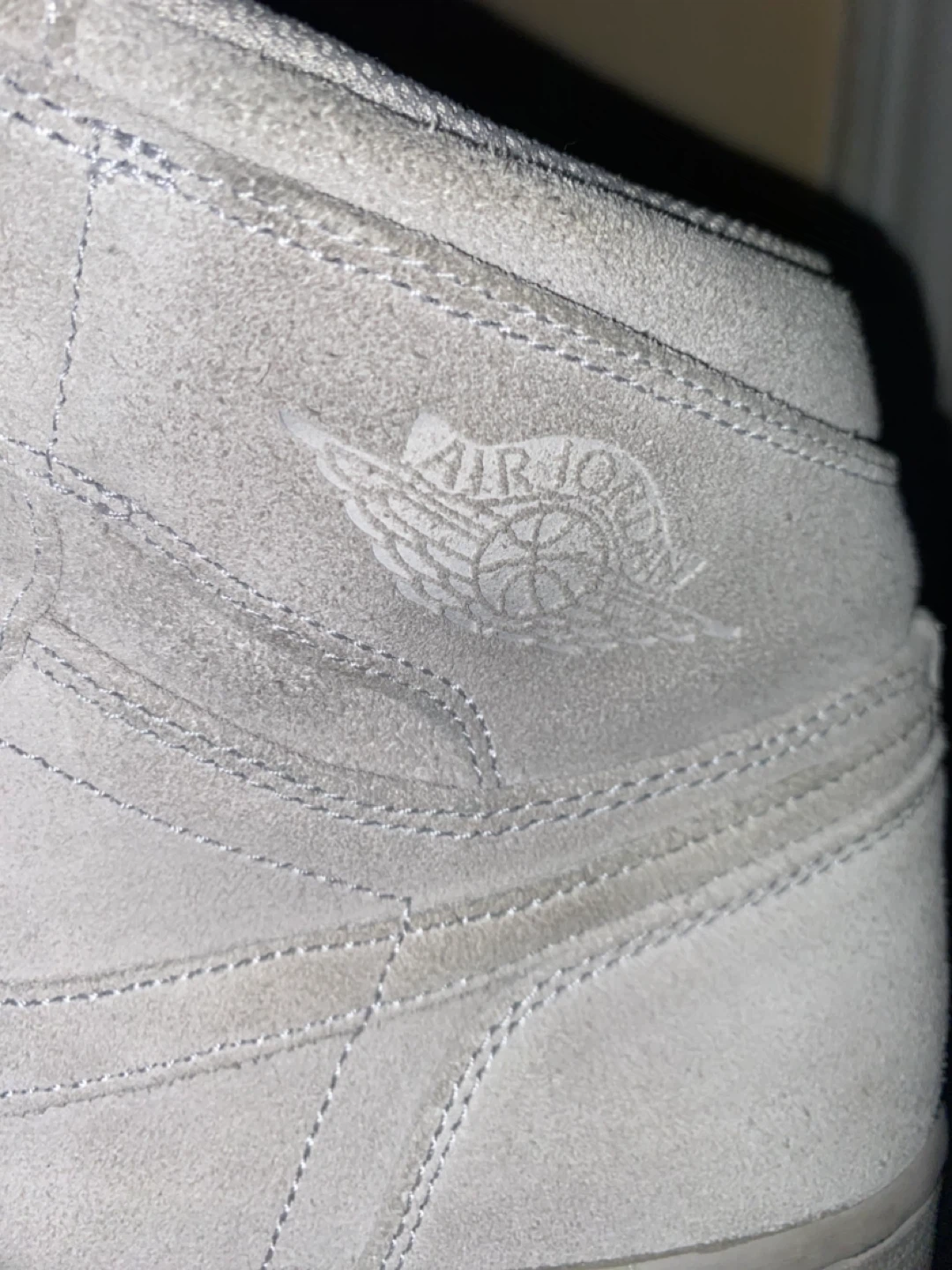 Air Jordan 1 Mid SE Light Smoke Grey Suede - photo 3
