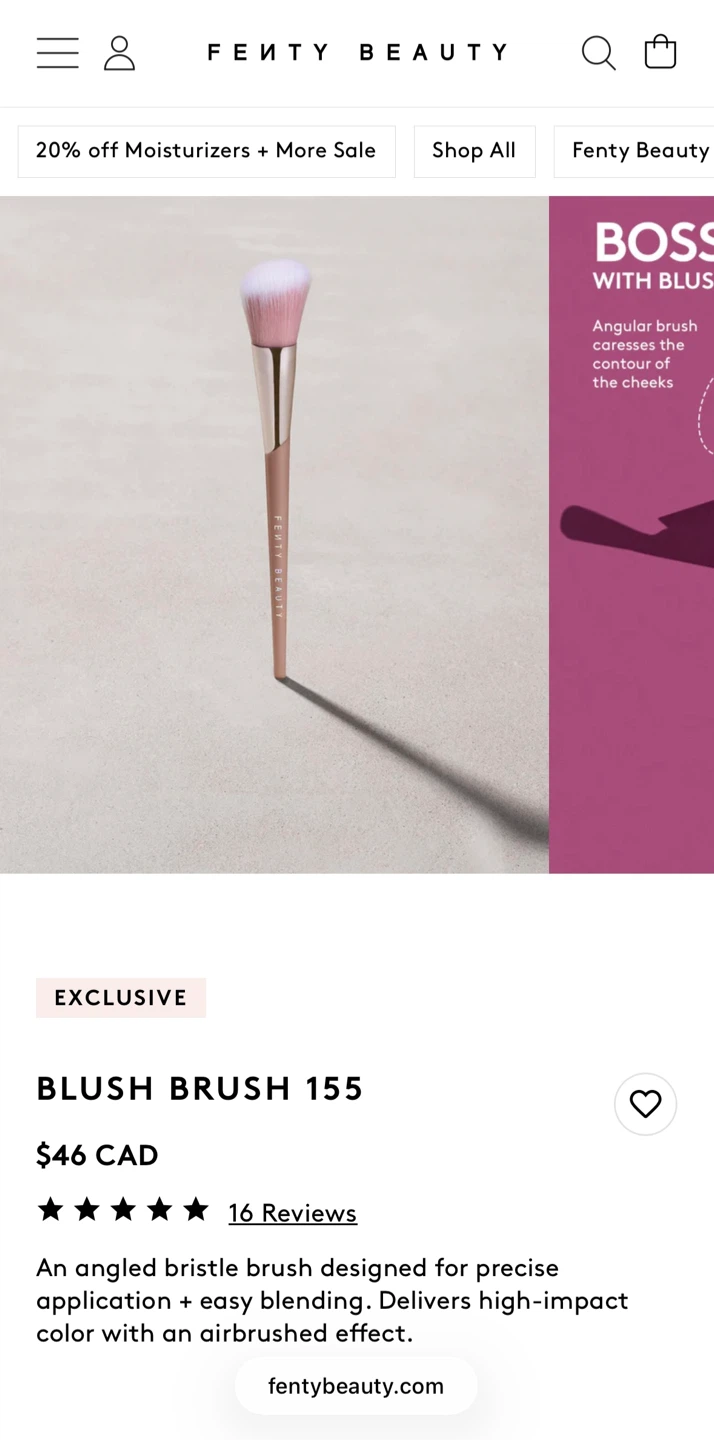 🆕 Fenty Beauty 155 Blush Brush - photo 4